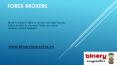FOREX brokers PowerPoint PPT Presentation