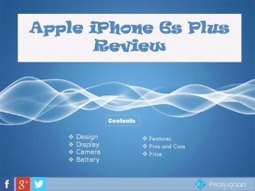 Apple iPhone 6s Plus- Full Specifications, Ratings and Price