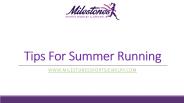 Tips for summer running