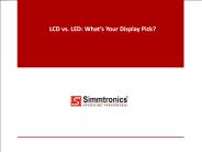 LCD vs. LED What’s Your Display Pick