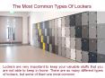 The Most Common Types Of Lockers PowerPoint PPT Presentation