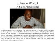 Librado Wright- A Sales Professional