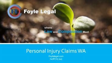 Personal Injury Claims WA