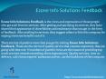 Ezone Info Solutions Feedback PowerPoint PPT Presentation