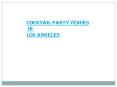 Cocktail Party Venues in Los Angeles PowerPoint PPT Presentation