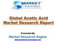 Global Acetic Acid Market will Grow at a CAGR  of more than 9% by 2023 PowerPoint PPT Presentation
