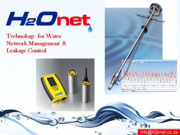Quality Water Leak Detection Equipment Supplier in South Africa