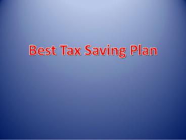 Simple DIY Tax Planning Tools