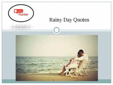 Romantic Rainy Day Quotes