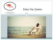 Romantic Rainy Day Quotes