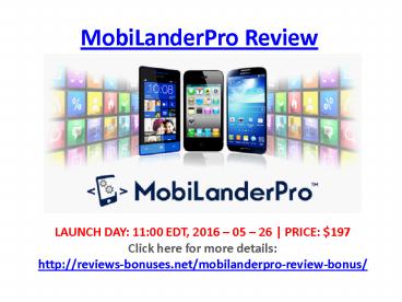MobiLanderPro Review