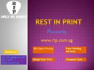 Best Flyer Printing & Distribution Service In Singapore