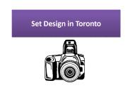 Set design in Toronto (1)