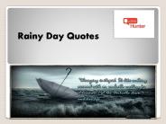Inspiring Rainy Day Quotes