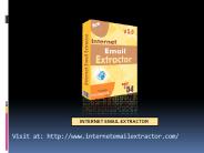 how to use Internet email extractor tool