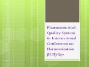 Pharmaceutical Quality System