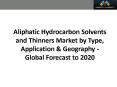 Aliphatic Hydrocarbon Solvents And Thinners Market worth USD 4.5 Billion by 2020 PowerPoint PPT Presentation