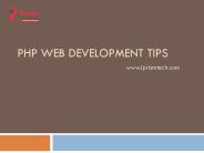 PHP Web Development Tips - iprismtech.com
