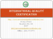 ISO Certification & Registration Service