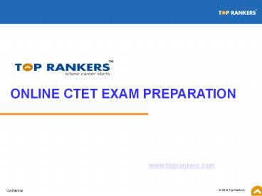 CTET Exam Online Mock Test Series - CTET Online Practice Test