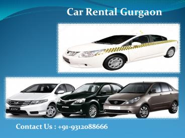 Car Rental Gurgaon