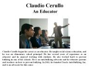 Claudio Cerullo An Educator