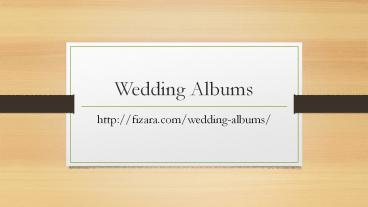 Wedding Albums