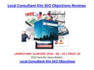 Local Consultant Kits SEO Objections Reviews