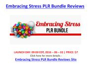 Embracing Stress PLR Bundle Reviews
