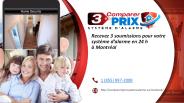Comparer 3 Prix Système d'Alarme à Montréal