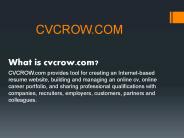 Create Your Unique Professional Online Resume/CV