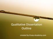 Qualitative Dissertation Outline