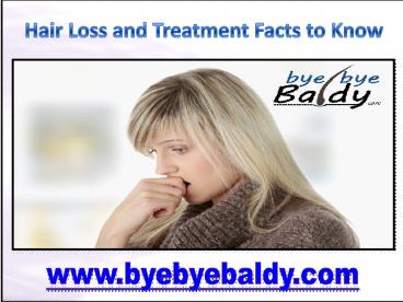 Hair Loss and Treatment Facts to Know (1)
