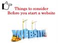 Things to consider before you start a website PowerPoint PPT Presentation