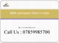 MBA admission fees in India PowerPoint PPT Presentation