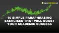 10 Simple Paraphrasing Exercises That Will Boost Your Academic Success PowerPoint PPT Presentation