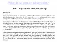 What is Microsoft Silverlight?