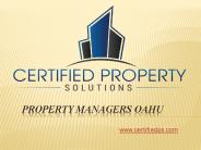 Property Managers Oahu - Certifiedps.com