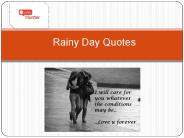 Nice Rainy Day Quotes