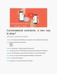 Conversational commerce, a new way to shop? PowerPoint PPT Presentation