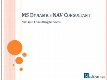 MS Dynamics NAV Consultant