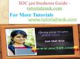 SOC 320 Students GUide -tutorialrank.com PowerPoint PPT Presentation