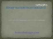 Stamp Makers in Hyderabad