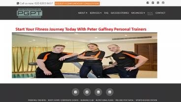 Start Your Fitness Journey Today With Peter Gaffney Personal Trainers