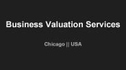 Get Best Business Valuation Services