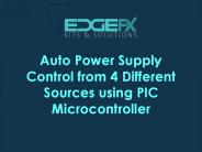 Auto Power Supply from 4 Different Sources using PIC