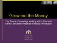 Grow me the Money PowerPoint PPT Presentation