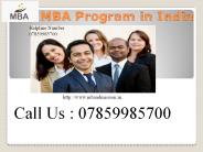 MBA Program in India