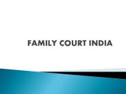 Family Court India | Family Law India