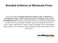 Uniforms At Wholesale Prices